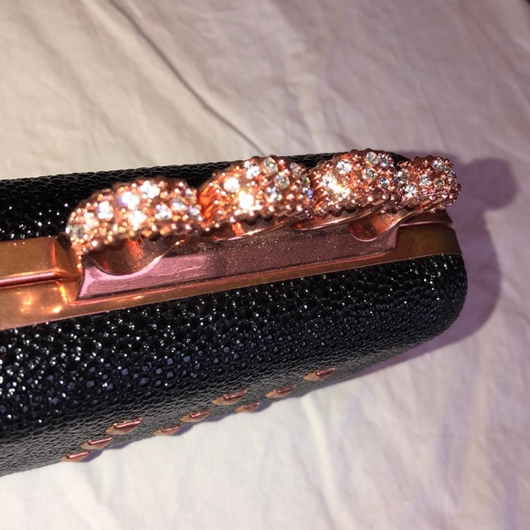 Rihanna Handbags - Rihanna ROUGE Brass Knuckle Clutch